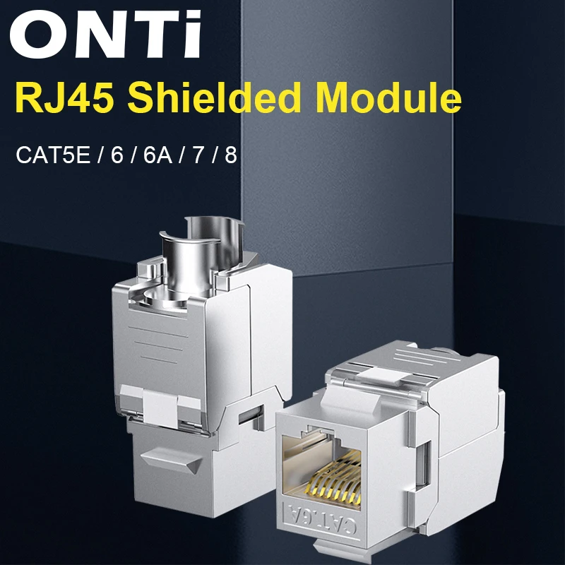 CAT5E/6/6A/7/8 UTP โมดูลเครือข่ายเครื่องมือฟรี RJ45 Shielded Keystone Unshielded Connector Cable Coupler Adapter สําหรับ AMP ร้อน