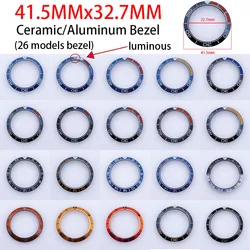 41.5mm Sloping Watch Ring Ceramic Bezel Insert Ring for Case Watch Accessories Inner diameter 32.7mm Watch Bezel Inserts