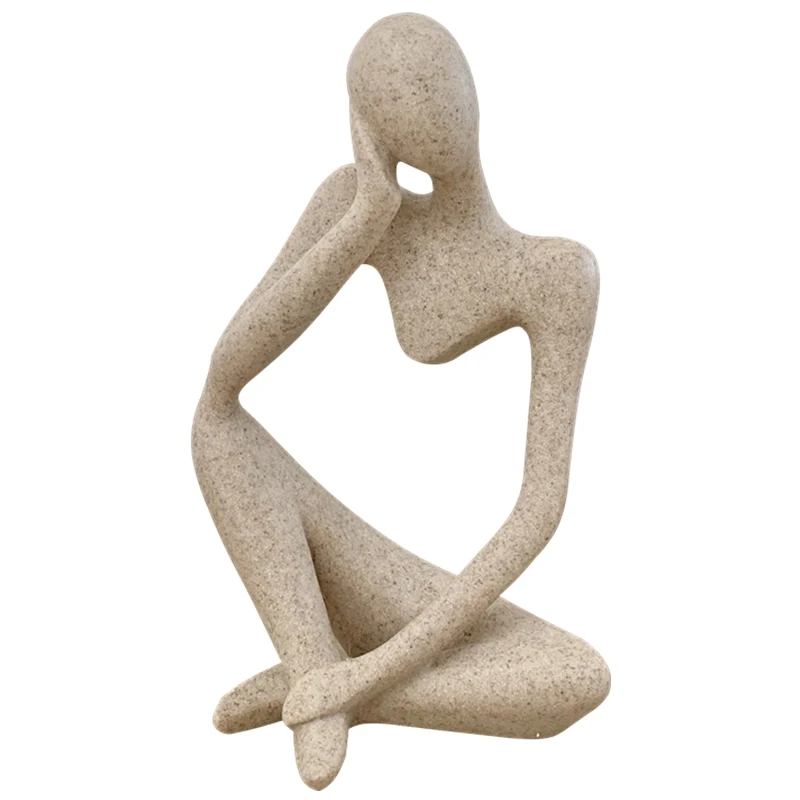 

ins style niche abstract figure thinker art ornament living room home decoration creative modern simple jewelry