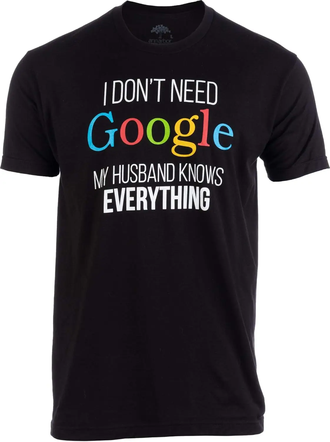 My Husband Knows Everything! | Funny Gay Marriage Wedding Groom T-Shirt