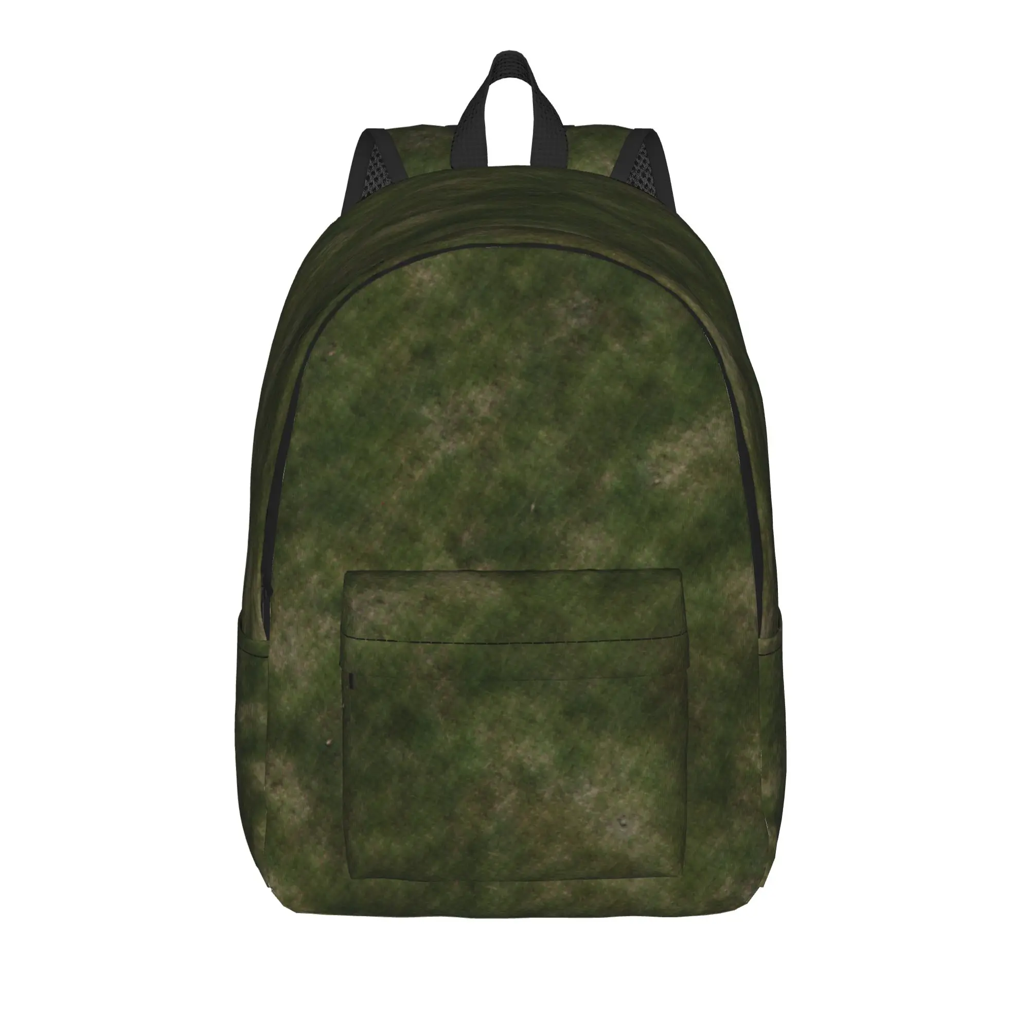 Grass Battlemat Grassland Land Greenery Backpack  Hiking Backpacks Unisex Casual High School Bags Colorful Big Rucksack
