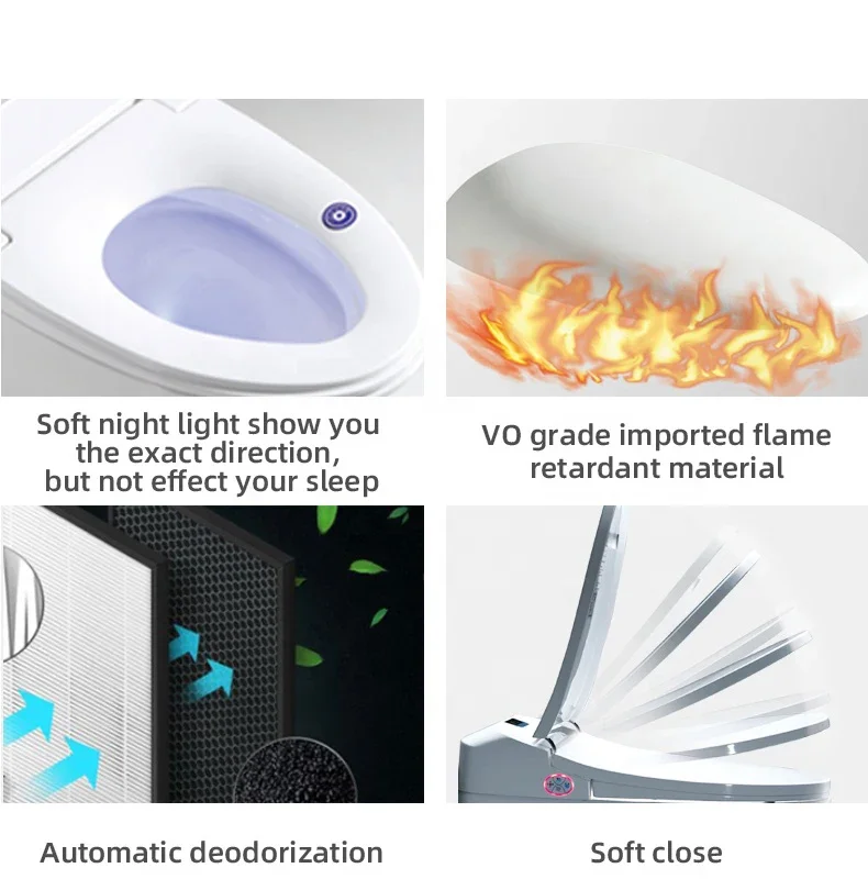 Factory Directly Wholesale Electronic Smart Toilet Automatic Operation Intelligent Bidet