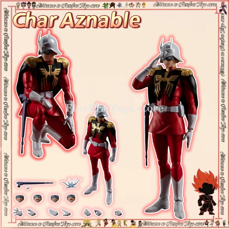 

GT Model Gundam Sazabi Char Aznable Mask 6 Action Figure Anime Movable PVC Collectible Model Toy Gift