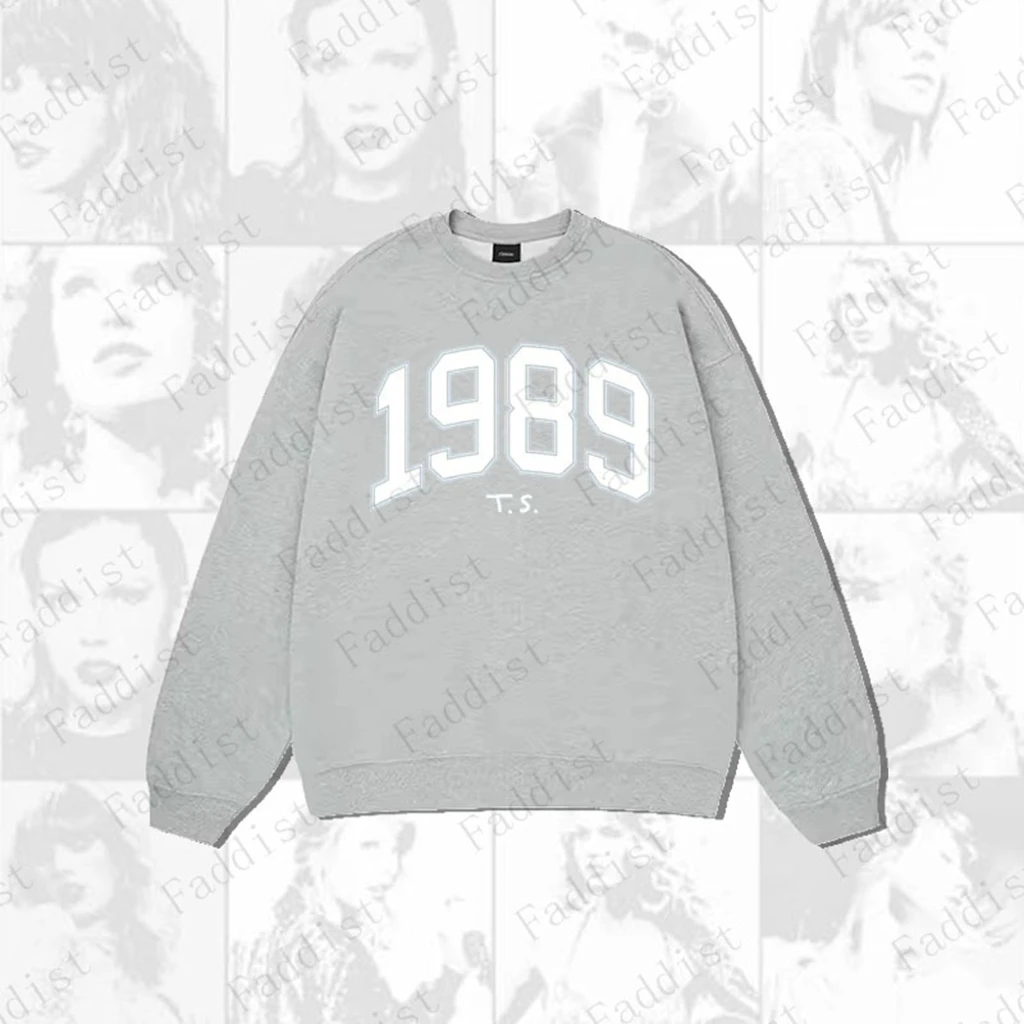 Kpop T.s 1989 2023 TACanon THE Era Tour adt Cartoon O-Neck Cardigan, Pull à manches longues, Manteau en coton Y2K Oversize, Sweat-shirt mignon