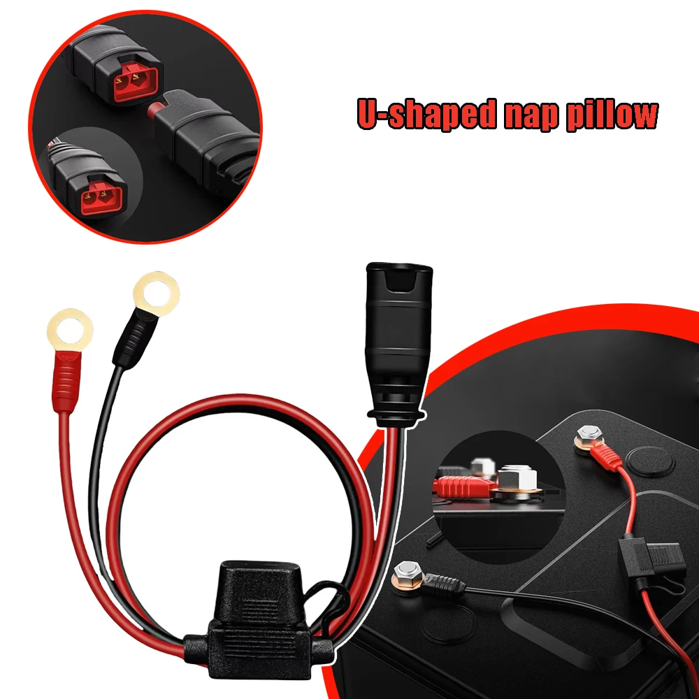 16AWG Battery Tender Leads Harness 53CM with X Connect M6 Eyelet Terminals for Noco Battery Charger Accessories