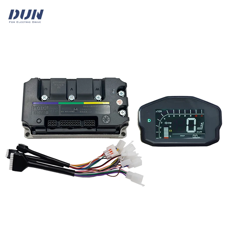 

Контроллер BLDC VOTOL EM180 GTS Boost 250A Peak 490A с датчиком Холла и дисплеем DKD для двигателя среднего привода встроенной ступицы 3000-5000 Вт