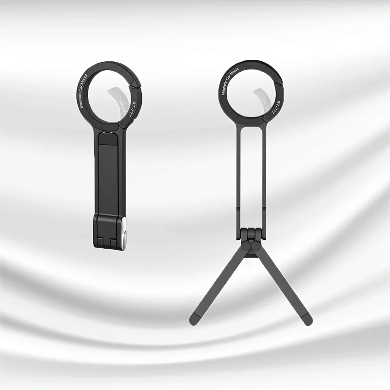 

Карабин для штатива для телефона, портативный двусторонний магнитный штатив для iPhone, настольное крепление, держатель для ручки телефона