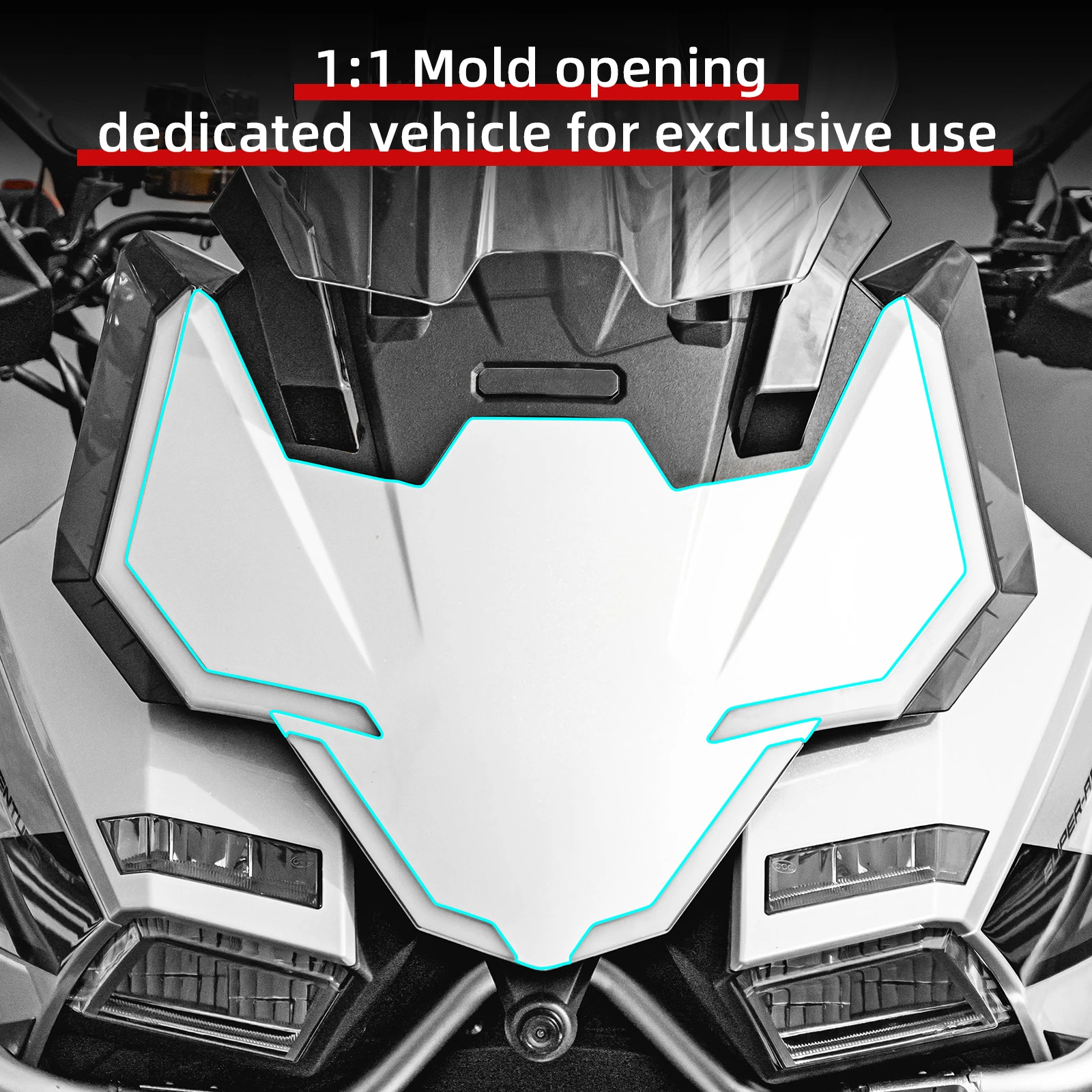 For 2026 Zontes 703F TPU Protective Film Kit Clear Bra+Dashboard+Tank Pad 3M Adhesive Residue-Free Mod Parts