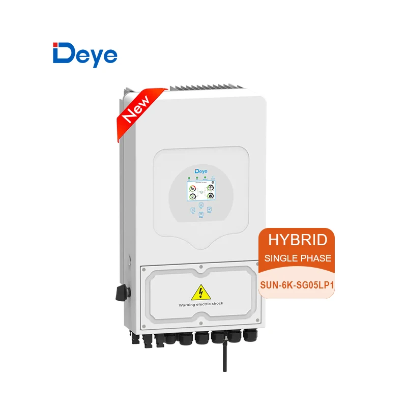 Deye All in One Solar Inverter and Battery System 5kW 6KW Single Phase Hybrid Inverter and 10kWh 20kWh Lithium Ion Battery Set