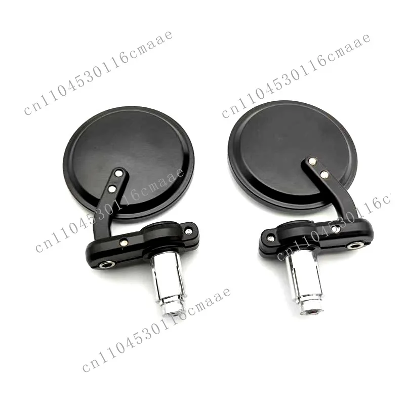 Motorcycle Rearview Mirror, Modified Accessories Handlebar  Mirror,  Round  Mirror, Folding Mirror