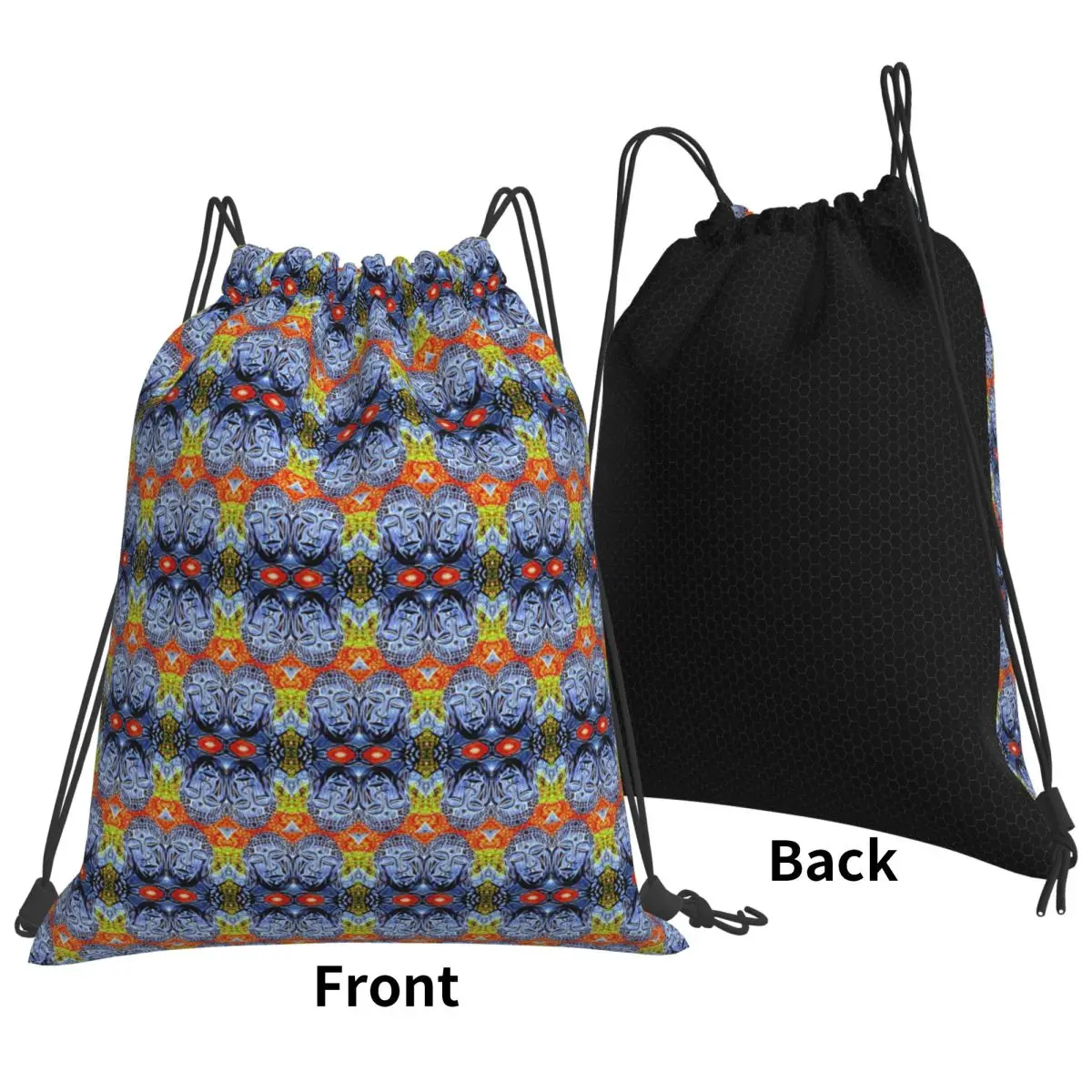 Twilight Buddha Bear PATTERN Backpacks Fashion Drawstring Bags Storage Bag Book Bags for Man Woman School