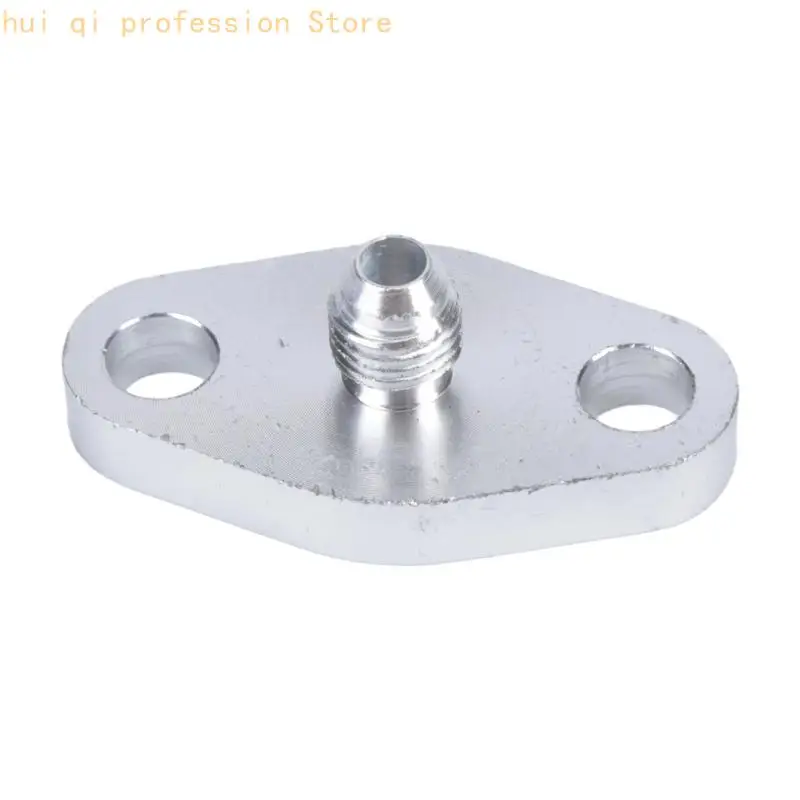 Ölzufuhradapter AN4-Aluminiumflansch mit Gewindeanschluss, Dichtung und Befestigungsschrauben für T04Ölleitungsreparatur – Detail 10