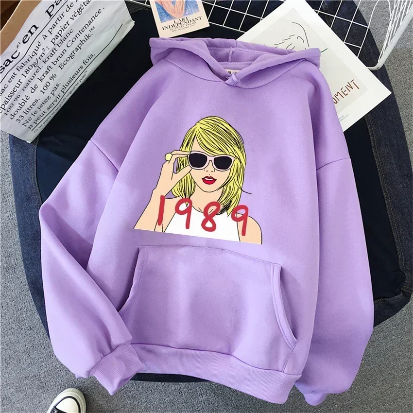 Taylor The Eras Tour Print Oversized Pullover Hoodies Women Men Streetwear Unisex Sweatshirt Midnight Album Swift Womens Hoodie