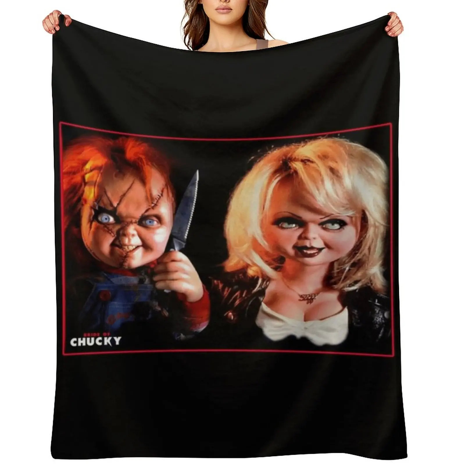 

Bride Of Chucky 2 Classic Throw Blanket Decoratives Comforter Fashion Sofas Soft Blankets