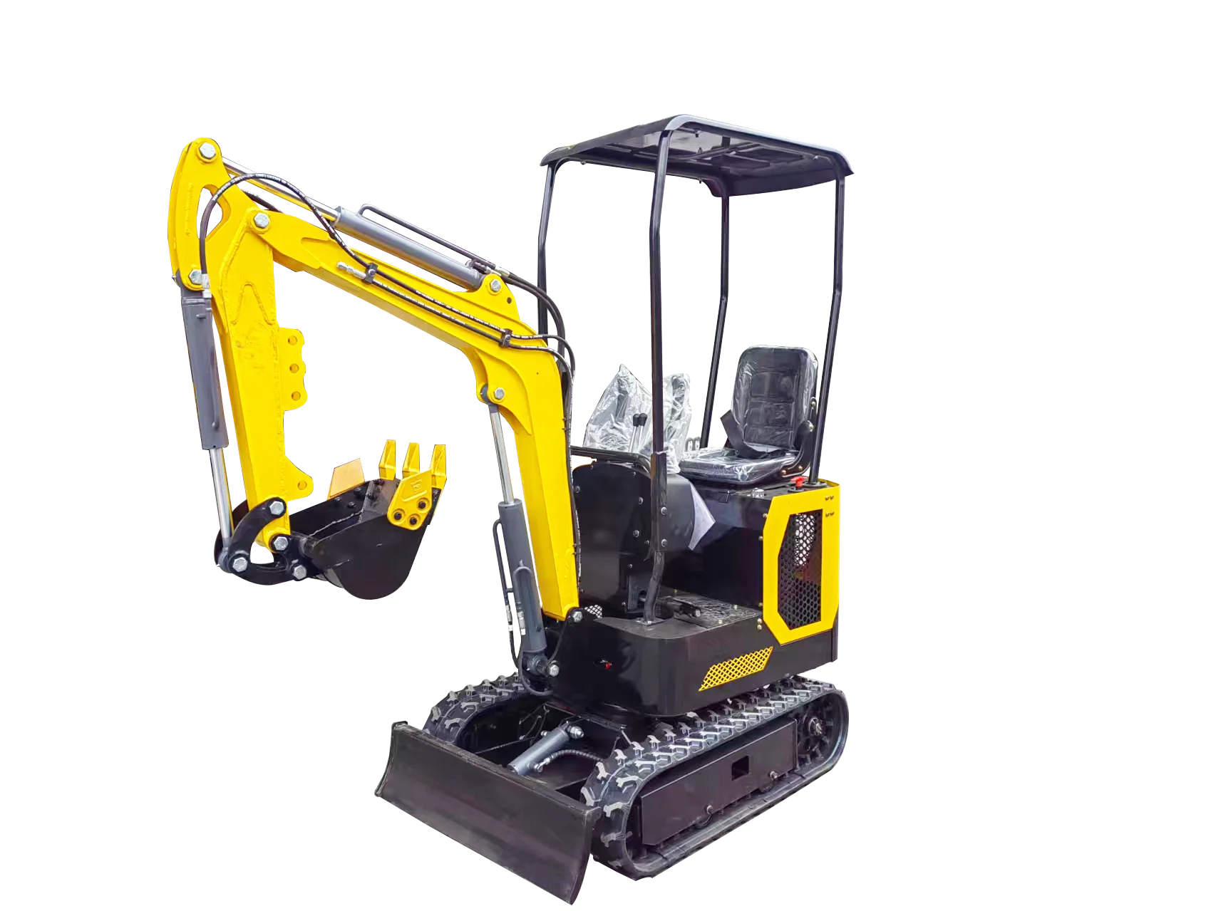 تستخدم 1 طن حفار زاحف هيدروليكي صغير كوبوتا حفارة صغيرة معدات حديقة المنزل