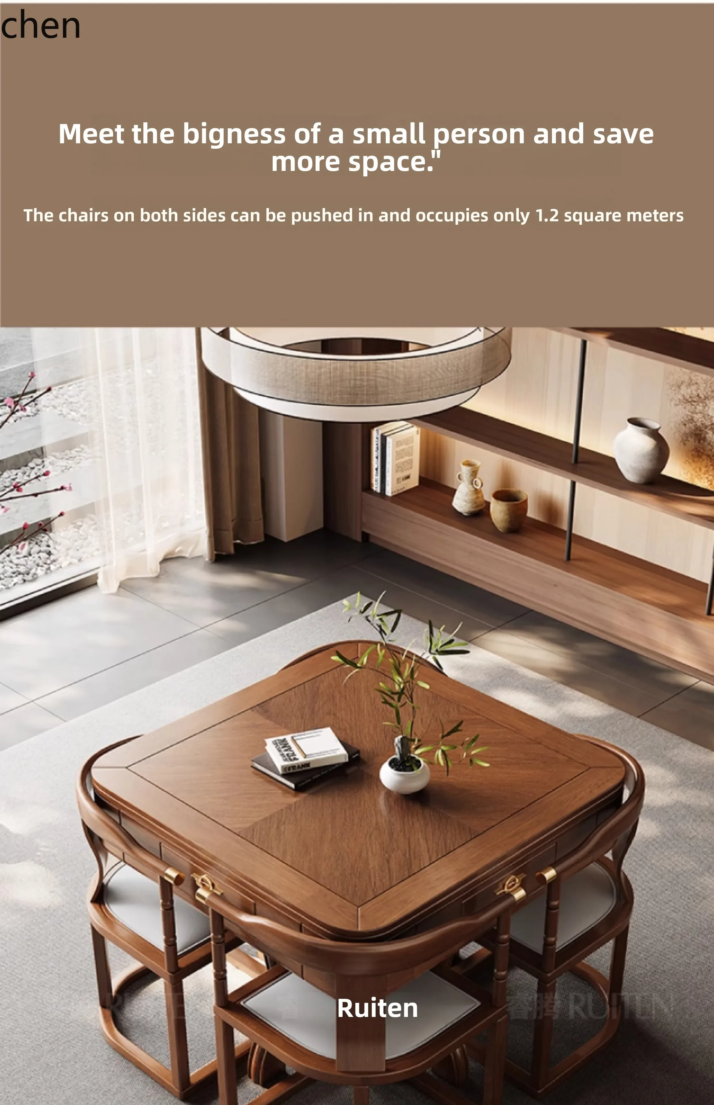 DSAsmall apartment mahjong machine mahjong table dining table dual-purpose automatic integrated household tea table
