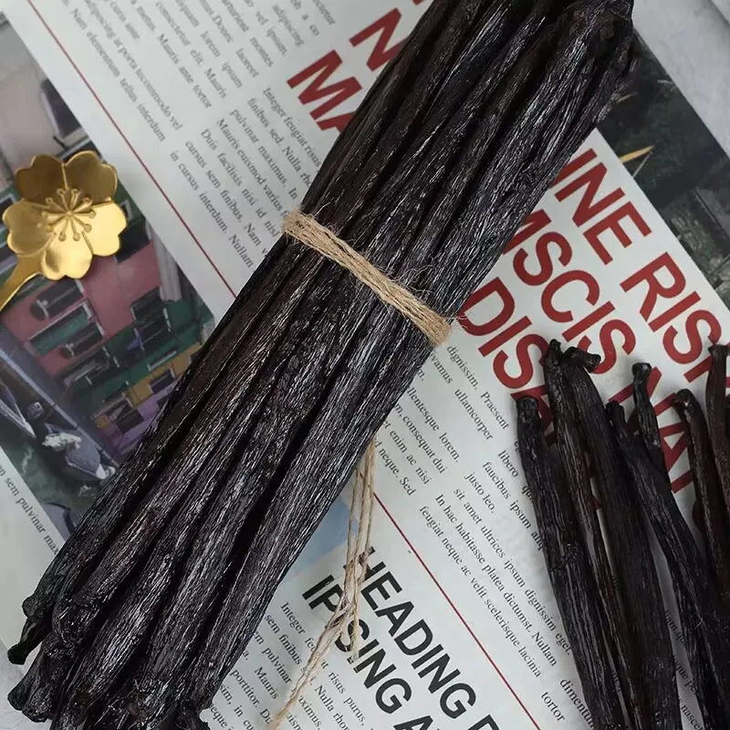 13-15cm Natural Madagascar Vanilla Pods Incense Natural Bean Aroma 10pcs