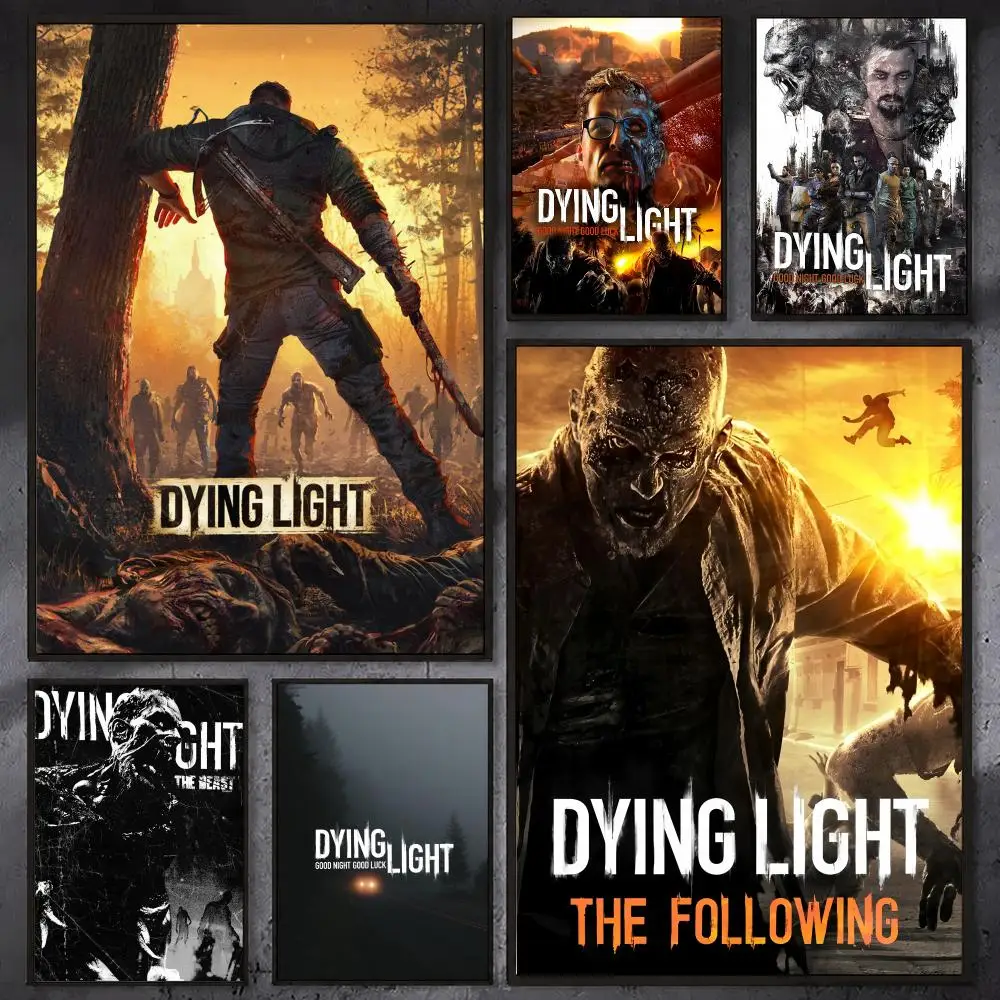 Game D-Dying L-Light Poster Waterproof Sticky Wall Art Print For Bedroom Living Room Hallway Bar Home Decor