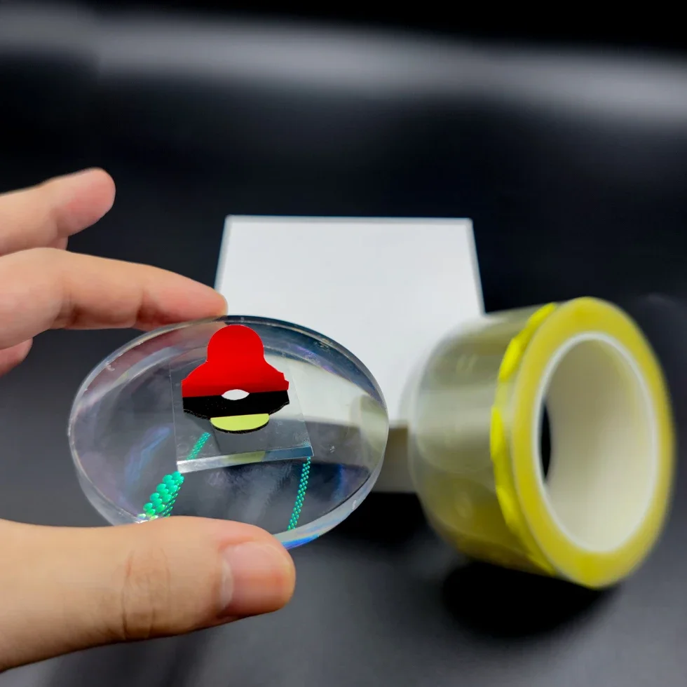 Glasses transparent anti-skid sticker lens processing round square sticker good stickiness patch optical accessories