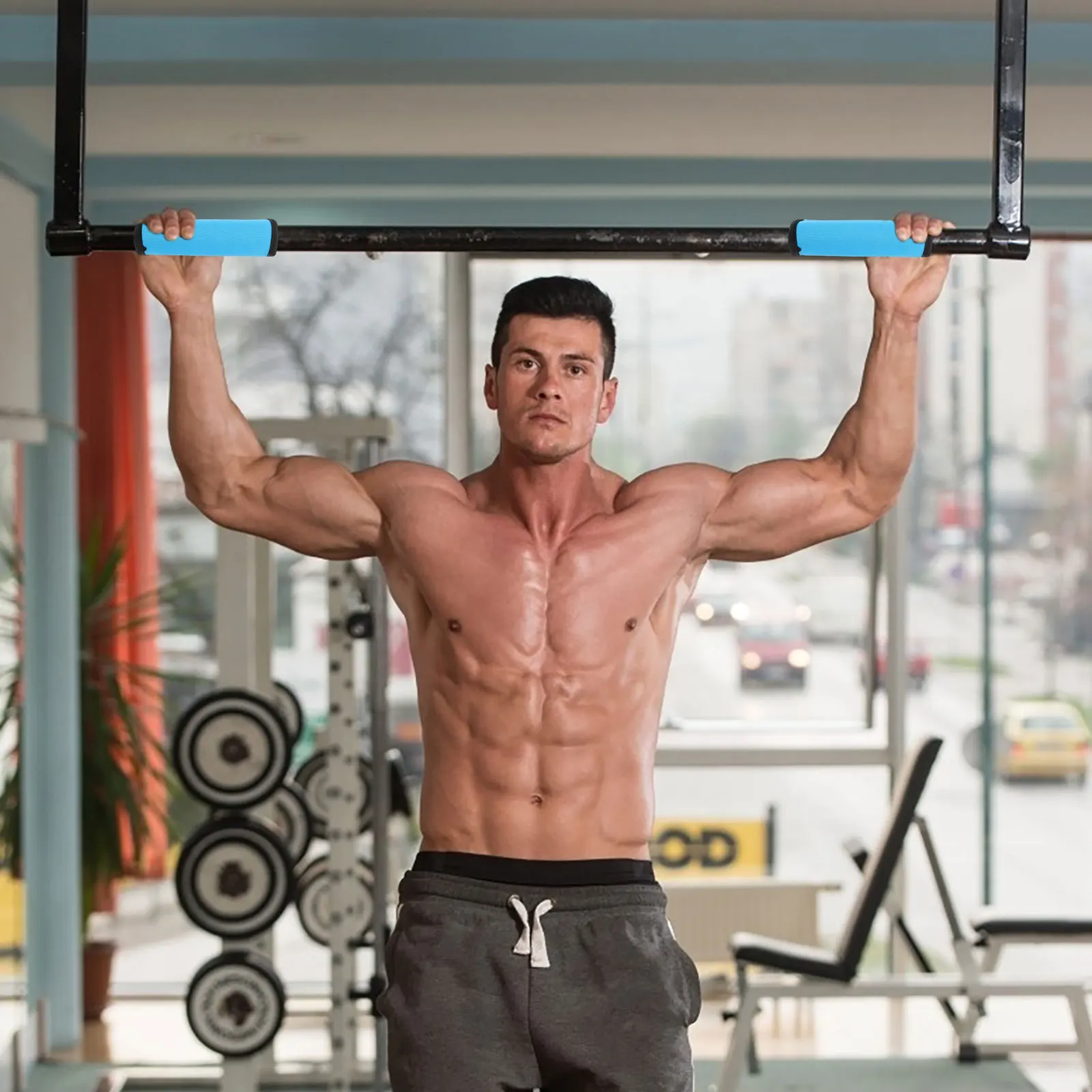 

2Pcs Fine Workmanship Barbell Pad Anti-Slip Cover Pull Up Bar Cover Dumbbell Handle Pads Gym Equipment Pull Up