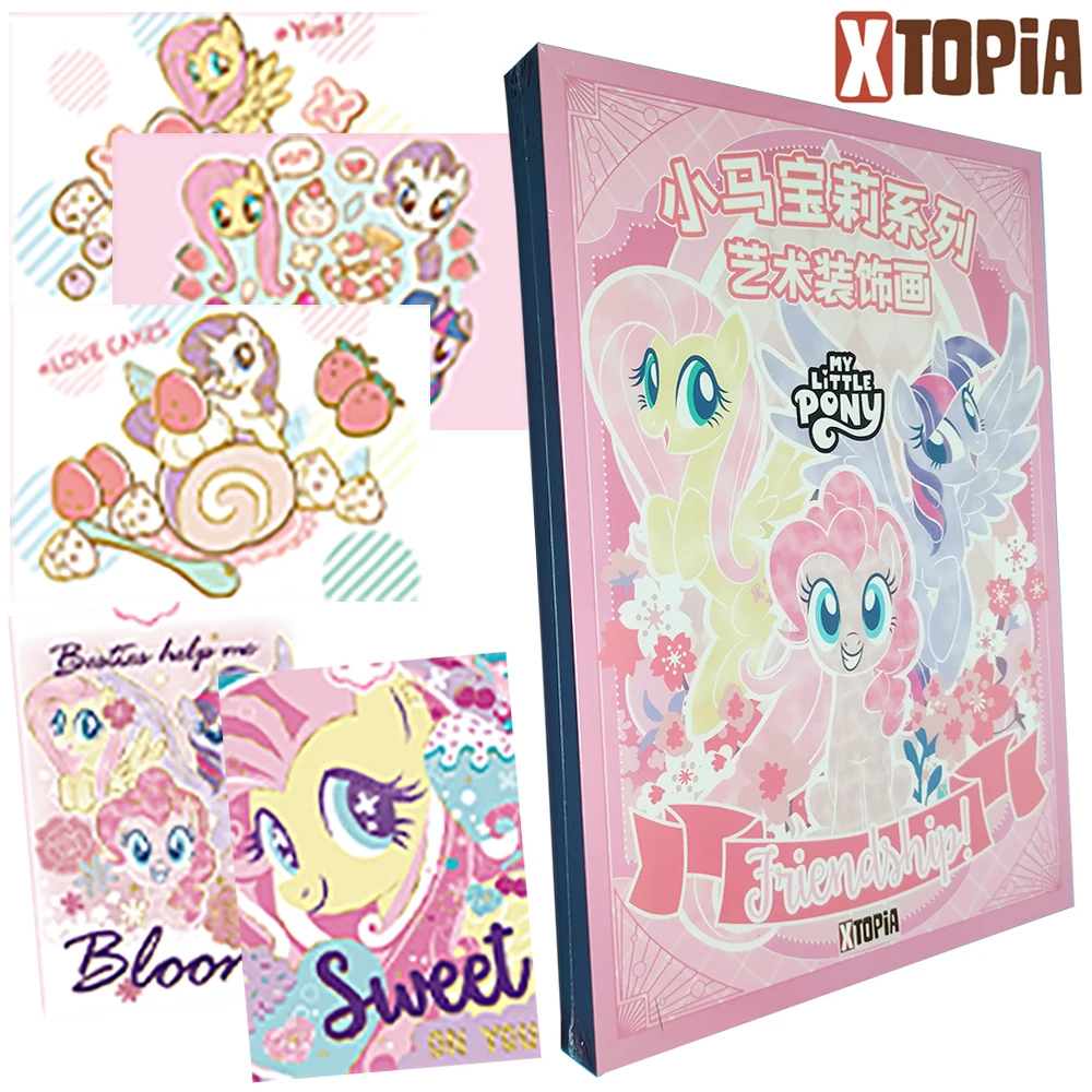 

Оригинальная карточка XTOPIA My Little Pony с персонажами Твайлайт Спаркл и Рэйнбоу Дэш, креативная коллекционная картина формата А4 для декора и творчества