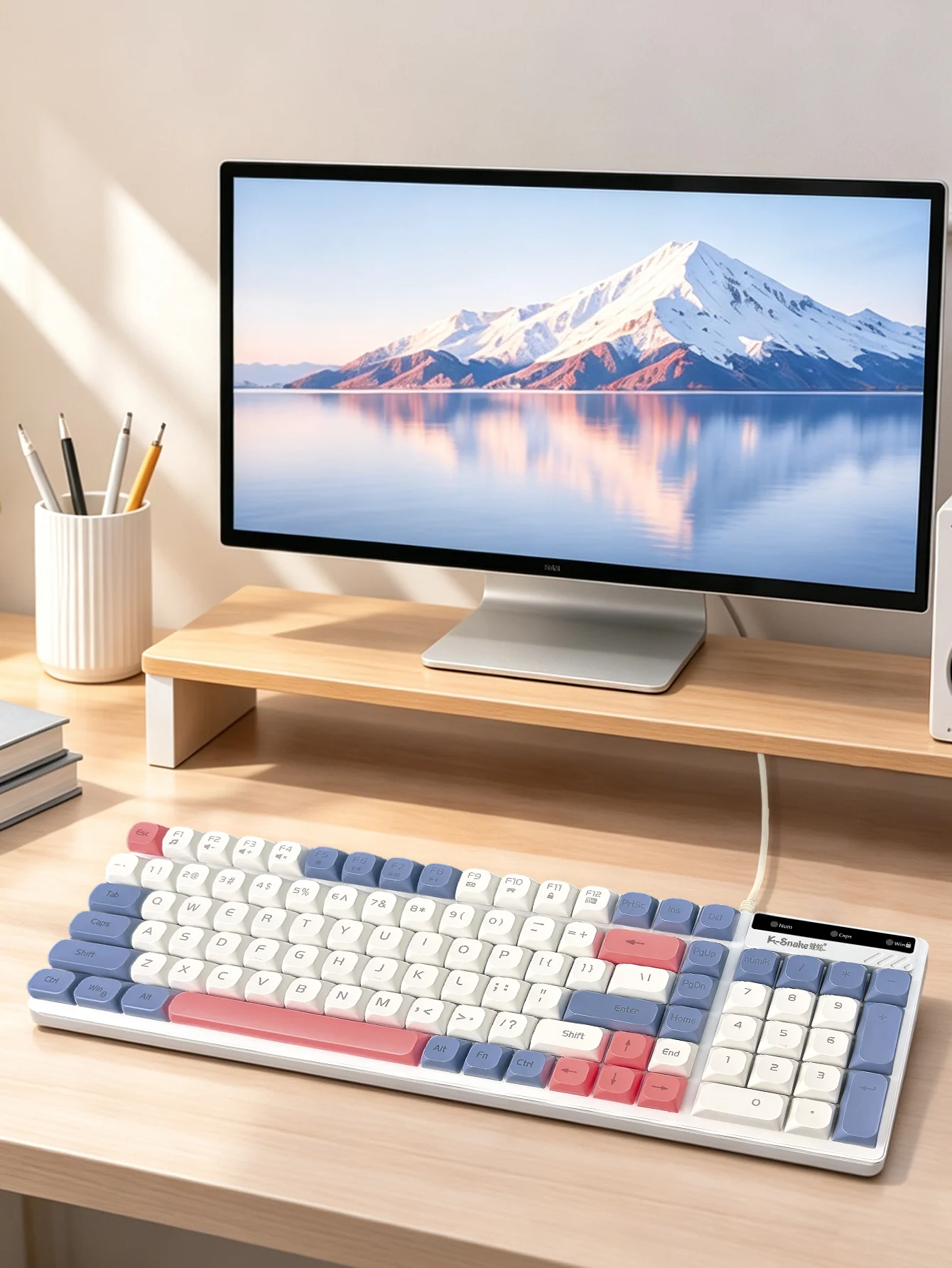 Gaming Keyboard Non Mechanical - Teclado con cable de bloques de