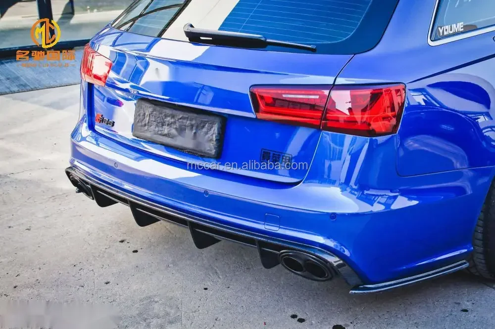 C7 RS6 rear diffuser rear bumper diffuser OEM style