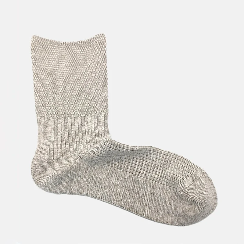 5 PACK Cotton Hemp Socks Women Men Durable Moisture Wicking Odor Resistant Casual Socks