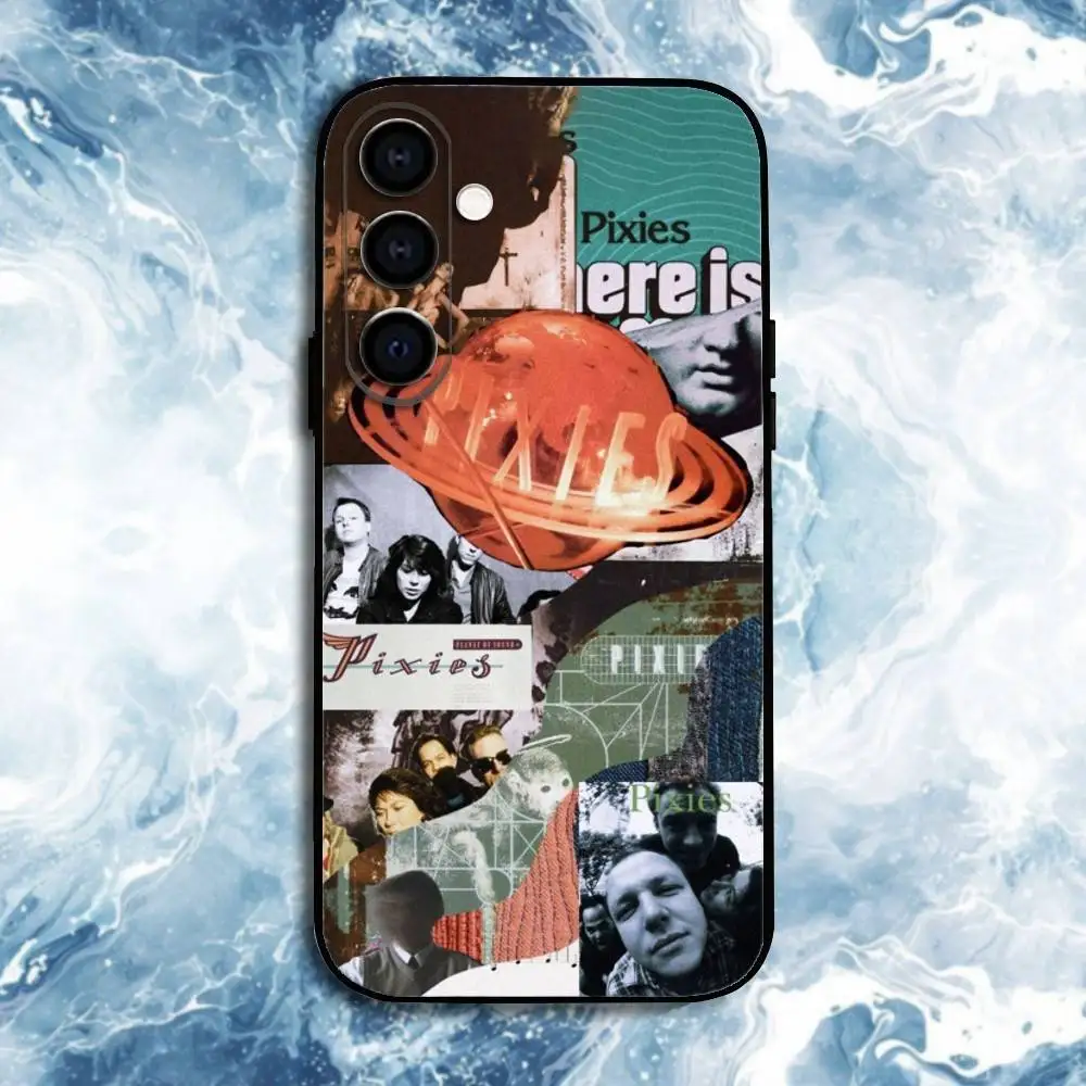 Casing Ponsel P-Pixies D-Doolittle untuk Samsung Galaxy A73,A72,A71,A70,A53,A52,A51,Lainnya Cangkang Hitam Lembut