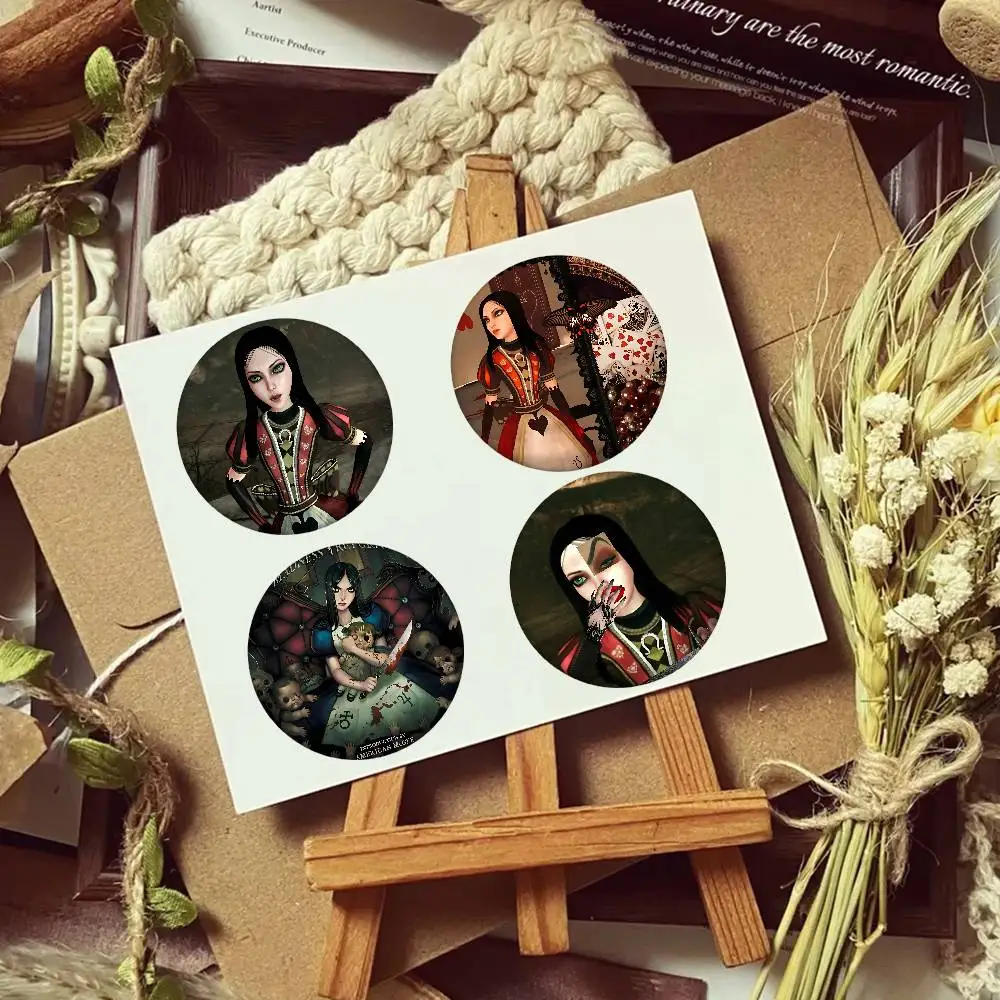 Alice Madness Returns Cover Brooches Funny Meme Badge Fashion Jewelry Gifts