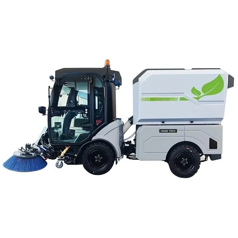 High Quality New Condition 100% Electric Full Sweeper Street Cleaning Machine Motor Pump Gear Municipal Equipment for Door