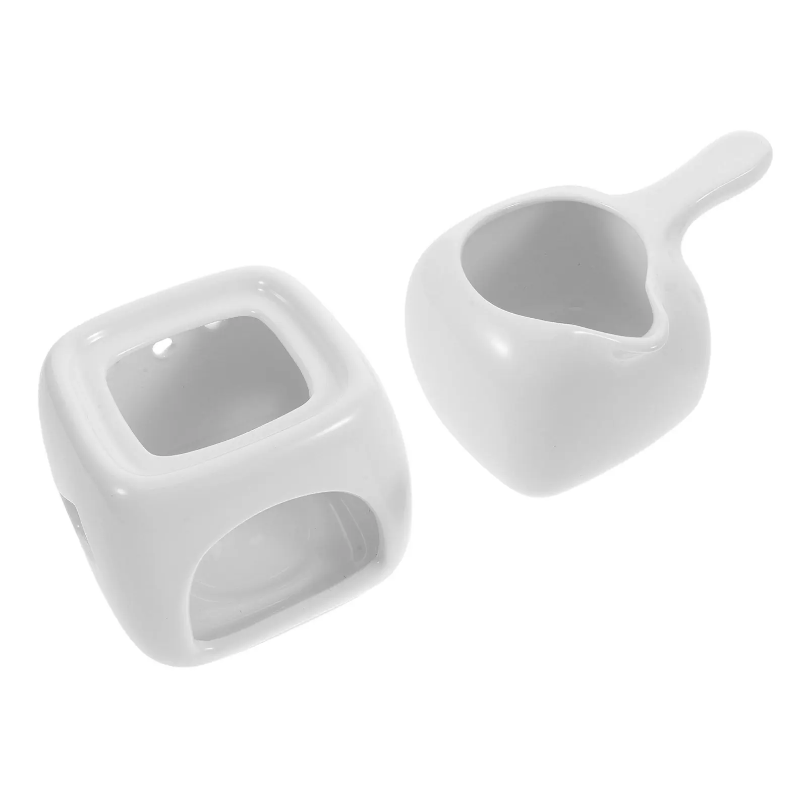 White Ceramic Essential Oil Wax Melt Burner Aromatherapy Aroma Diffuser Home Fragrance Burner Tealight Holder Bedroom
