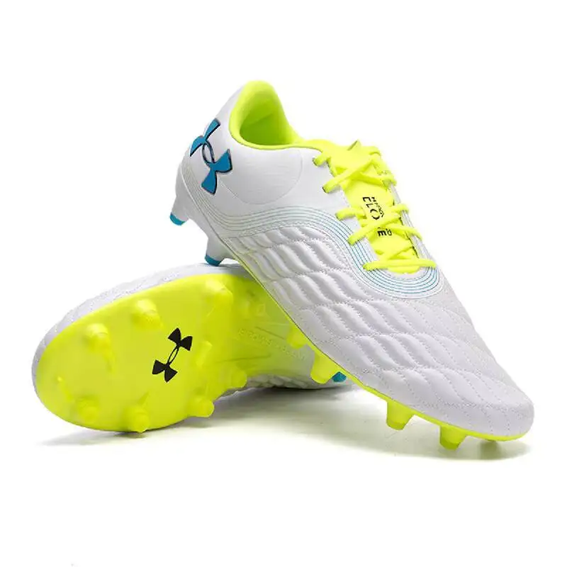 Under Armour FG Soccer Cleats Breathable Clone Football Boots Firm Ground Sports Shoes 3027038-103/600