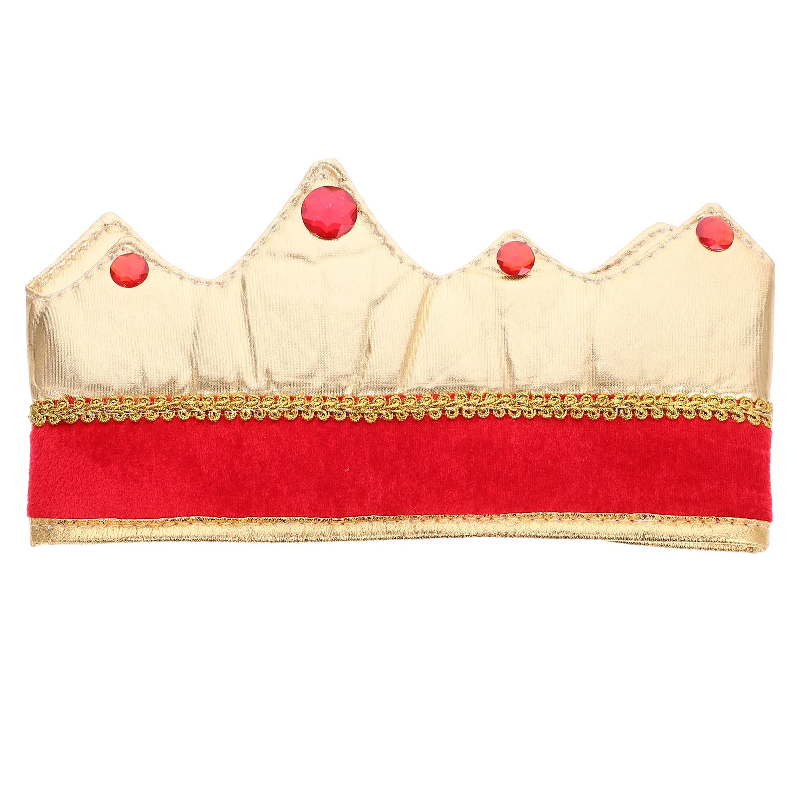 قبعة الملك القماشية التأثيرية، قبعة لعب الأدوار المزخرفة، ملحقات أداء كرنفال الهالوين