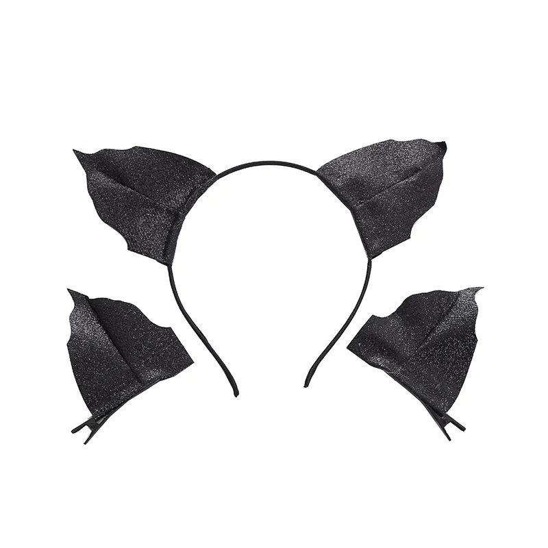 

20pcs Bat Headband Black Animal Hair Band Cute Halloween Hair Accessories for Women Makeup Face Washing Holiday Party Supplies
