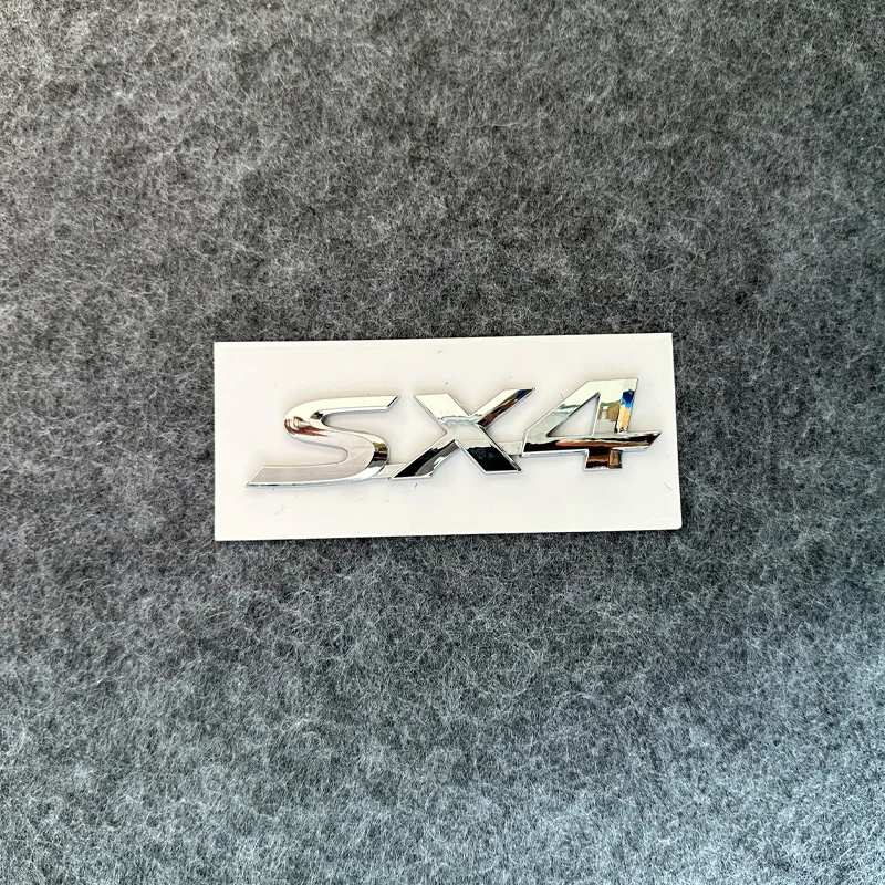 

3D ABS SX4 Letter Emblem Badge Decal Car Styling For SUZUKI SX4 Logo Car Rear Tail Trunk Stickers Decals Auto Accessories