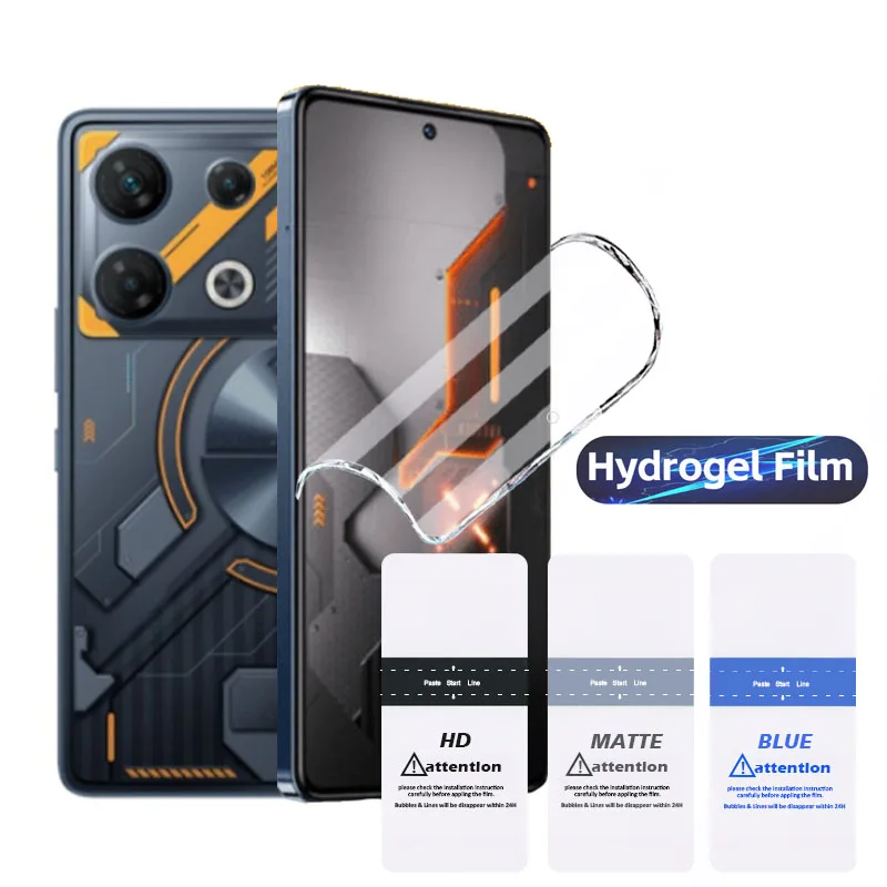 2pcs Screen Protector for Infinix GT 10 Pro Note 30 5G 30i Zero 30 4G Hot 20 Play 20S 20i HD Matte Blue Ray Hydrogel Film