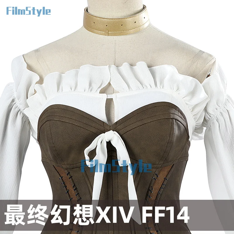 Final Fantasy XIV:A Realm Reborn 480HQ Cosplay Costume Sexy Dress Outfits With Hat Women Party Suit Halloween Carnival Uniform