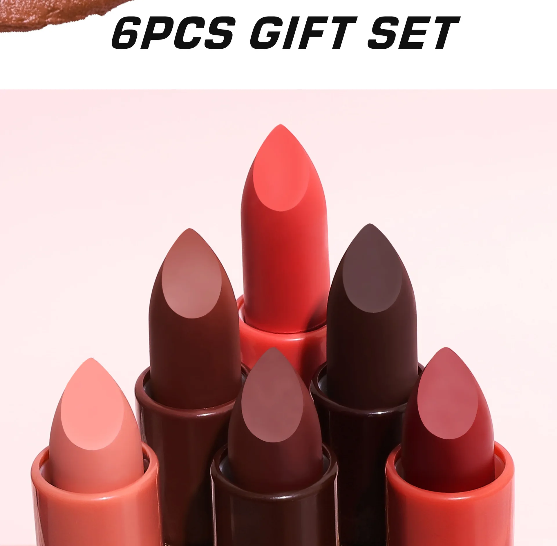 HANDAIYAN 6 PCS Matte Lipstick Set Waterproof Long Lasting Korean Cosmetics Makeup For Women Beauty