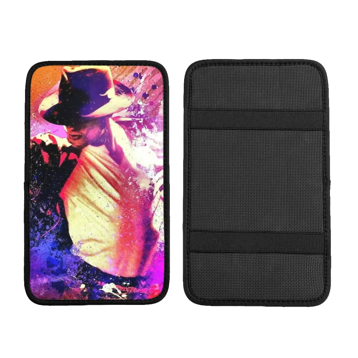 Michael Jackson Car Accessories Car Handrail Box Cushion Custom Print Non-slip Car Armrest Cover