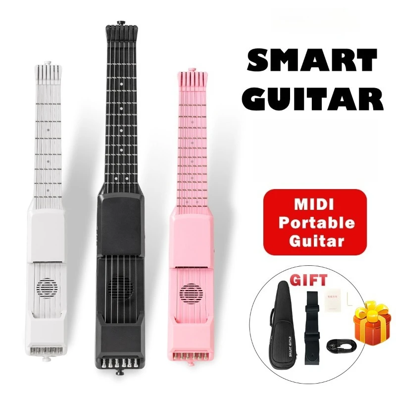 

Smart Electronic Digital Guitar Practice Mini Educational Guitars Stringed Instrument Chord Trainer Lightweight Pocket Guitar