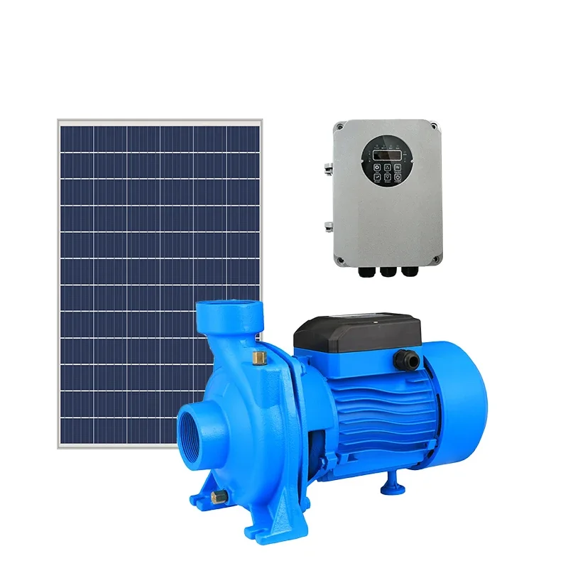 1HP Surface Solar Water Pump 21m3/h Flow Self Priming Pump For River Irrigation And Agriculture 16 Meters Head