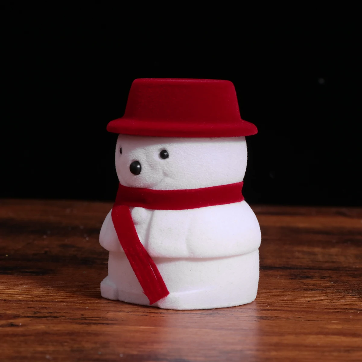 

Snowman Ring Box Cute Jewelry Small Christmas Rings Packing Case Delicate Storage