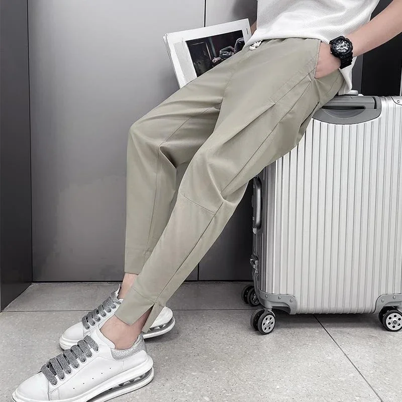 

Pocket Men's Casual Pants Cheap Sale New in Big Size Xxxl Fashion 2025 Aesthetic Streetwear Polyester Designer Y2k Male Trousers