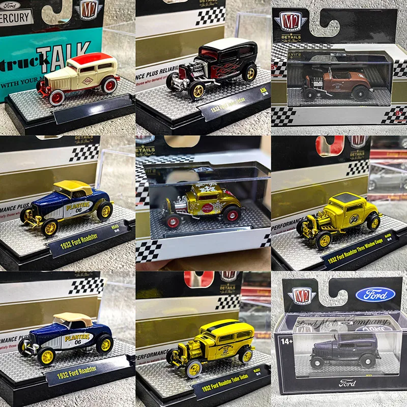 

Diecast M2 1/64 Scale July New 1932 Ford Roadster Series Alloy Car Model Collectible Toy Gift Souvenir Display Ornament