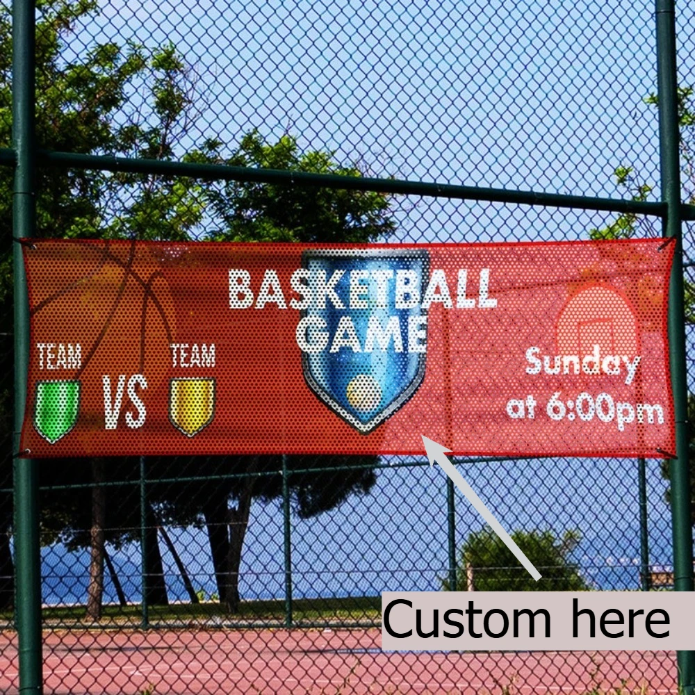 

Custom Mesh Banner, Custom Mesh Scrim, Large Banner, Personalized Photo/Design/Logo, for Birthdays, Graduations. Wedding