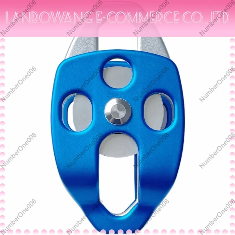 Outdoor Climbing Double Pulley Side Plate Pulley Rope Crossing Mountaineering Rescue High Altitude Work 25KN Load Capacity