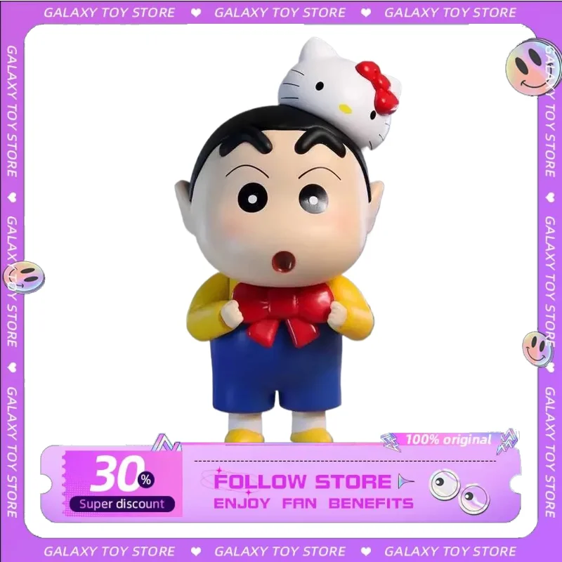 9 cm Crayon Shin-chan Aksiyon Figürü Kt Kawaii Crayon Shin-chan Sevimli Bebek Yeni Pvc Süsler Koleksiyonu kalem teşhir rafı hediye oyuncaklar
