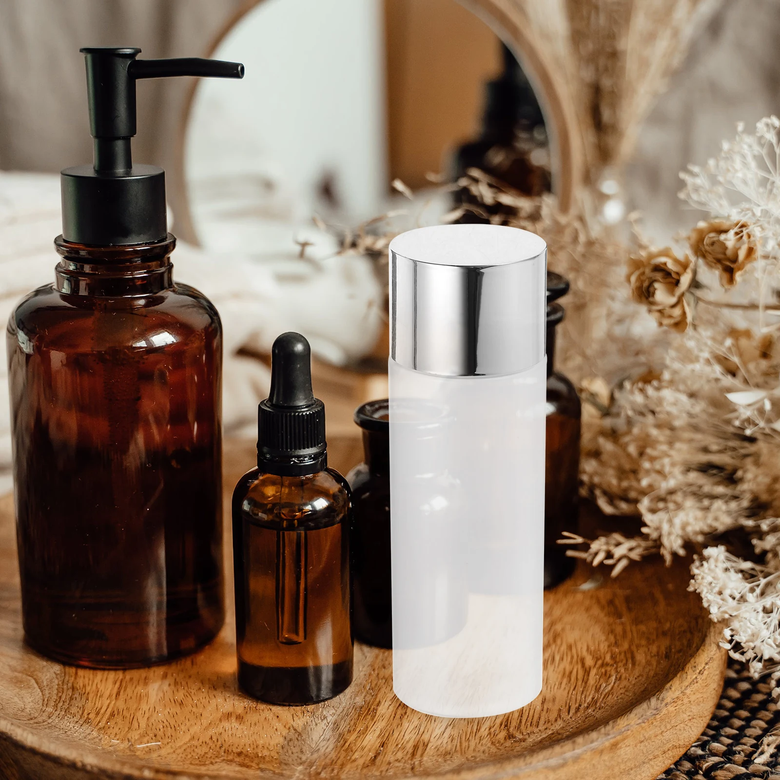 

3pcs Refillable Dispenser Travel Lotion Bottles Empty Sample Bottle Leak Proof Lightweight Durable 120Ml For Camping