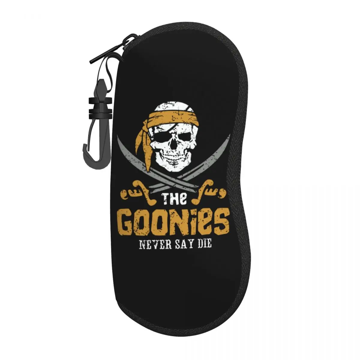 Custom The Goonies Eyeglass Glasses Case Men Women Soft Film Skull Pirate Never Say Die Sunglasses Protective Bag